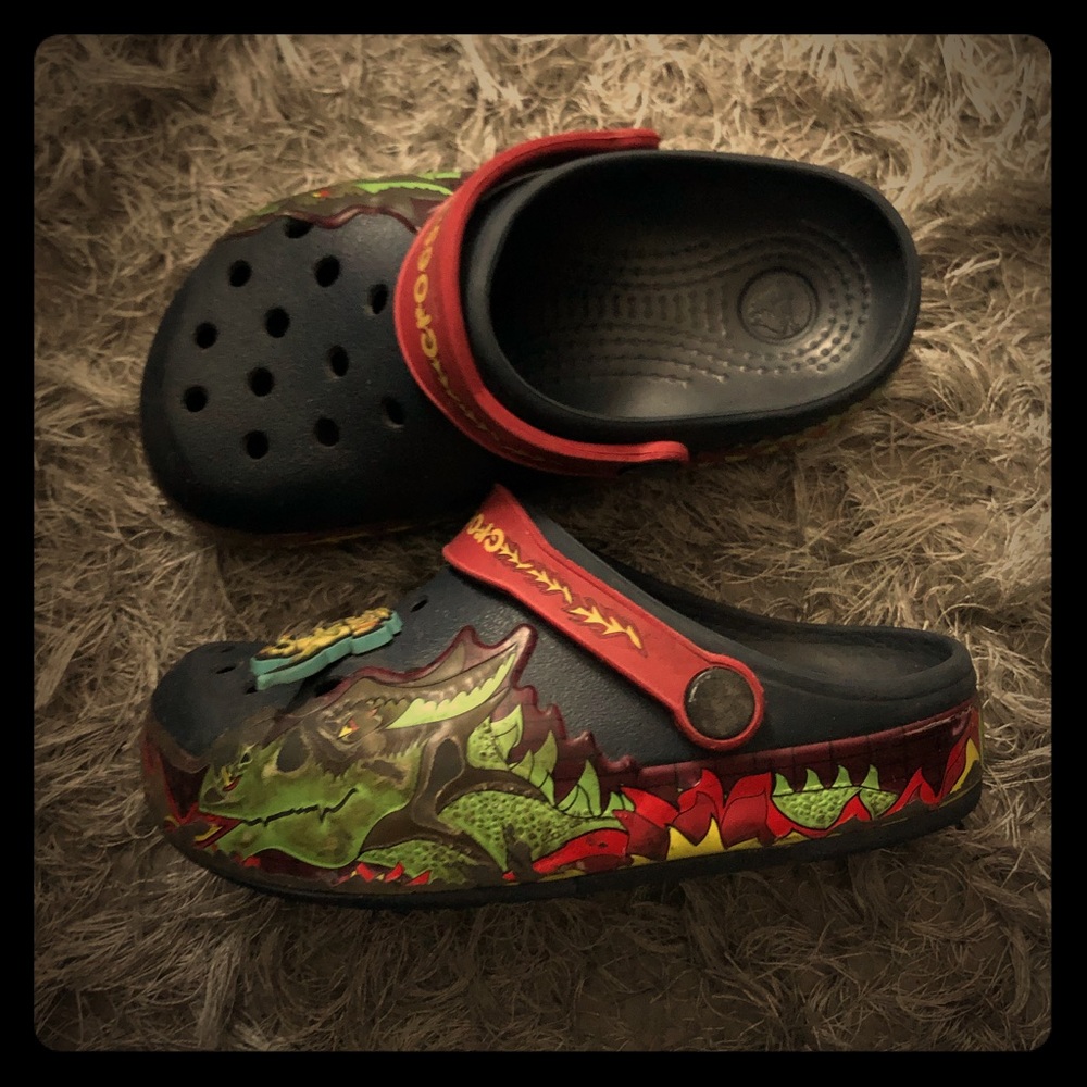 Boys light up crocs